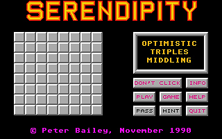 Serendipity atari screenshot